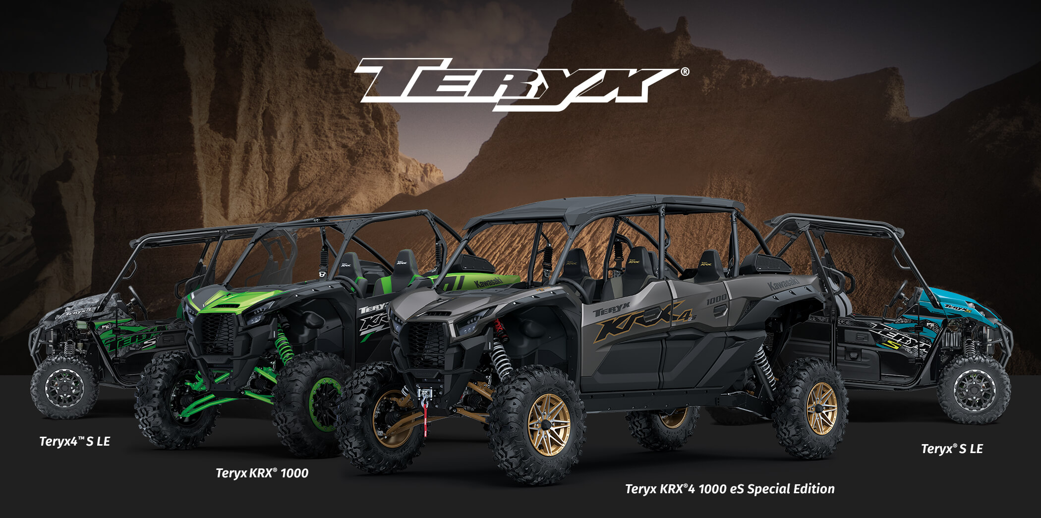 TERYX FAMILY: TERYX 4 LE TERYX KRX 1000 TERYX LE Teryx KRX®️4 1000 eS Special Edition
